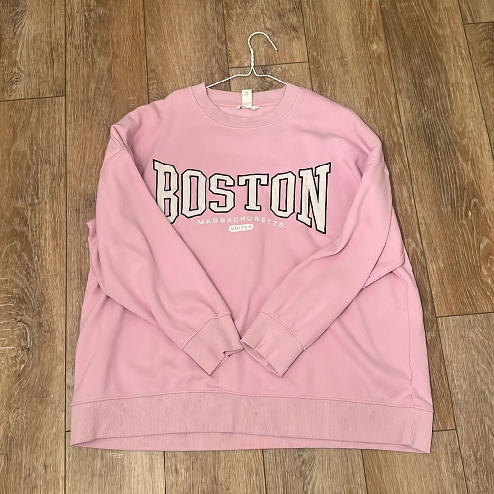 PINK H AND M HOODIE
